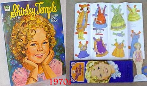 shirley temple paper dolls 1930s